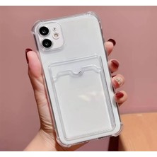 Eyka Phone 13-14-15 (Pro-Promax) Uyumlu Darbe Emici Şeffaf Kartlıklı Kamera Korumalı Esnek Silikon Kılıf