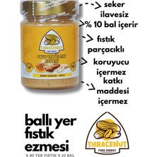 Thracenut 3’lü Paket: Şekersiz, Ballı ve Çikolata Parçacıklı Yer Fıstık Ezmesi (3X300G) | %100 Doğal