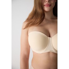 Basic Büyük Beden Yarı Destekli Straplez Sütyen