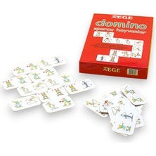 Sporcu Hayvanlar Domino Oyunu Anaokulu Çocuk Zeka Oyunları
