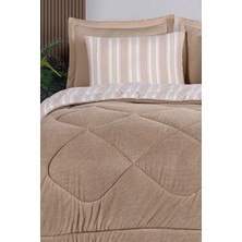 Comfort Set Yeni Nesil Wellsoft Yorganlı 2 Parça Tek Kişilik Soft Line Bej