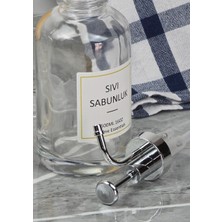 Cam Sıvı Sabunluk Seti - 2li Spreyli Losyon ve Sabun Dispenseri - 2X500 ml