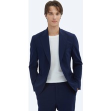 Lacivert Düz Modern Fit Takım Elbise