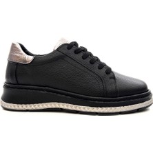 Venüs 25150007Y Kadın Hakiki Deri Bağcıklı Feta Topuk Sneaker Ayakkabı