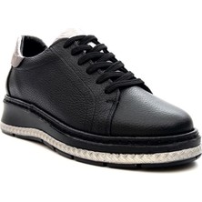 Venüs 25150007Y Kadın Hakiki Deri Bağcıklı Feta Topuk Sneaker Ayakkabı