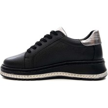 Venüs 25150007Y Kadın Hakiki Deri Bağcıklı Feta Topuk Sneaker Ayakkabı
