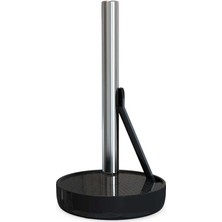 Kağıt Havluluk Siyah Yerli Üretim Mutfak Plastik Paslanmaz Alüminyum 16,5X30CM Ev Ofis 1 Adet