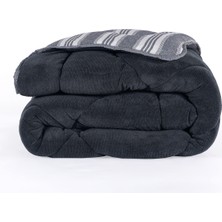 Wellsoft Yorgan Çift Kişilik Soft Line Antrasit