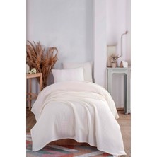 Ecocel Pike Örtü Tek Kişilik 160 x 230 cm  Karde Krem
