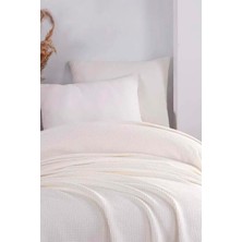 Ecocel Pike Örtü Tek Kişilik 160 x 230 cm  Karde Krem