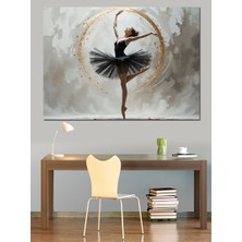 Sahne Işığında Balerin Dekoratif Kanvas - Mdf Ahşap Tablo