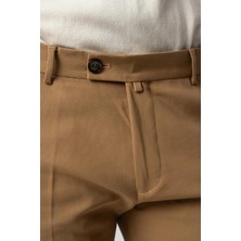 Italyan Kesim Camel Kumaş Pantolon