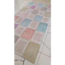 70 x 140 Renkli Dijital Baskılı Yolluk – Kaymaz Tabanlı, Silinebilir, Modern ve Canlı Desen