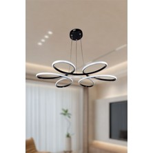 Ey Shop Modern Papatya Model Kumandalı 3 Renk (Beyaz / Sarı / Günışığı) LED Avize