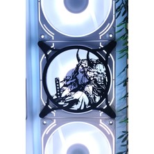 Caseybox Samurai
 120X120 mm Siyah Çerçeveli Oyun Pc Aksesuarı, Masaüstü Bilgisayar Fan Kapağı