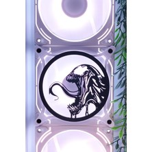 Caseybox Deadpool & Wolverine 
 120X120 mm Beyaz Çerçeveli Pc Masaüstü Bilgisayar Üçlü Fan Kapağı