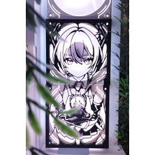 Caseybox Hatsune Miku
 120X120 mm Siyah Çerçeveli Pc Aksesuarı Masaüstü Bilgisayar Ikili Fan Kapağı