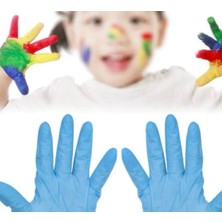 Roll-Up Nitril Kids Oyun Eldiveni Kırmızı&mavi 10'lu