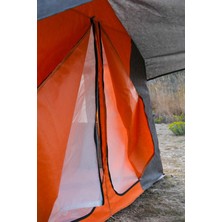 Zey Camping 2 Odalı orman dağcı şantiye 6  kişilik Kamp Çadırı  ( KAPISI SİNEKLİKLİ )