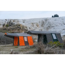 Zey Camping 2 Odalı orman dağcı şantiye 6  kişilik Kamp Çadırı  ( KAPISI SİNEKLİKLİ )