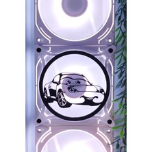 Caseybox Sally
 120X120 mm Beyaz Çerçeveli Oyun Pc Aksesuarı, Masaüstü Bilgisayar Fan Kapağı