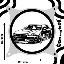Caseybox SUPRA-R34
 120X120 mm Siyah Çerçeveli Pc Aksesuarı Masaüstü Bilgisayar Ikili Fan Kapağı