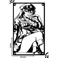 Caseybox Esdeath 120X240 mm Siyah Çerçeveli Pc Aksesuarı, Masaüstü Bilgisayar Fan Kapağı