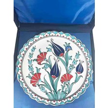 Lale ve Karanfil Iznik Çini Tabak