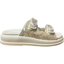 Orijinal Guja 351-1 Ortopedik Pullu Cırtlı Şık Bayan Terlik