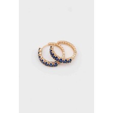 Glare Jewellery Shesra Lacivert Taş Vip Küpe