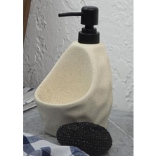 Taş Desenli Sıvı Sabunluk - Sünger Hazneli Mutfak Sabunluğu - 700 ml -  Çakıl Desen