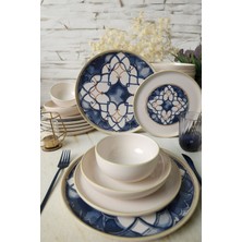 Keramika Wave Flow Yemek Takımı 24 Parça 6 Kişilik 22748-50-51