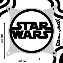 Caseybox Star Wars
 120X120 mm Beyaz Çerçeveli Oyun Pc Aksesuarı, Masaüstü Bilgisayar Fan Kapağı