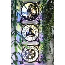 Caseybox Itachi
 120X120 mm Siyah Çerçeveli Oyun Pc Aksesuarı, Masaüstü Bilgisayar Üçlü Fan Kapağı