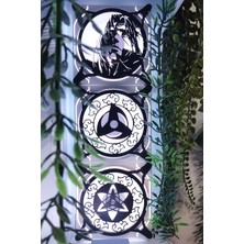 Caseybox Itachi
 120X120 mm Siyah Çerçeveli Oyun Pc Aksesuarı, Masaüstü Bilgisayar Üçlü Fan Kapağı