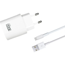 USB Beyaz Telefon Şarj Aleti ve Kablosu Hızlı Şarj Aleti (2.1A 10W 3100MAH+GÜVENLI ve Stabil Şarj)