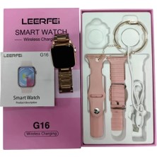 MerciTech Smart-Watch G16 Mini Amoled 3 Kordonlu Bileklik  38MM  (Kadın) Akıllı Saati