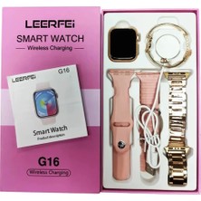 MerciTech Smart-Watch G16 Mini Amoled 3 Kordonlu Bileklik  38MM  (Kadın) Akıllı Saati