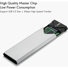 Ssk Alüminyum She -C320  Gen 2 M.2 USB 3.2 Typ-C Sata SSD Muhafaza Adaptörü,  M.2 Katı Hal Sürücü Muhafaza Okuyucusu, Sadece Sata SSD Için