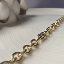 Yuvarlak Top Detaylı Gold Bileklik