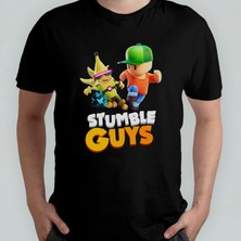 Pixxa Stumble Guys %100 Pamuklu Bisiklet Yaka T-Shirt Model 6