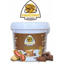 Thracenut Çikolata Parçacıklı Yer Fıstık Ezmesi 1 kg – Katkısız – Şeker Ilavesiz – Protein Kaynağı – Sporcu Gıdası