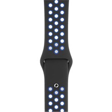Apple Watch Series Se 44 mm Fileli Kordon Siyah-Lacivert