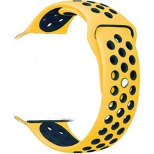 Apple Watch Series 4 38 mm Fileli Kordon Sarı-Siyah