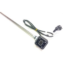 Sern 400W Antrasit Renk Kare Dijital HP013 Model Havlupan Isıtıcı Rezistans 230V L:370mm 1/2'' (Yarım Parmak)