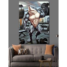 Kaslı Aslan Dekoratif Kanvas - Mdf Ahşap Tablo