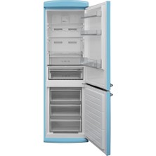 Vestel Retro NFK37211 Düş Mavisi 330 Lt E Enerji Sınıfı No-Frost Buzdolabı