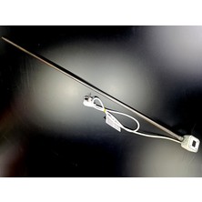 Sern 1200W Beyaz Renk Kare Dijital HP013 Model Havlupan Isıtıcı Rezistans 230V L:850mm 1/2'' (Yarım Parmak)