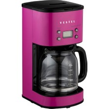 Vestel Retro Pembe Filtre Kahve Makinesi