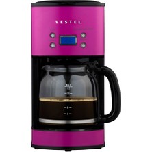 Vestel Retro Pembe Filtre Kahve Makinesi
